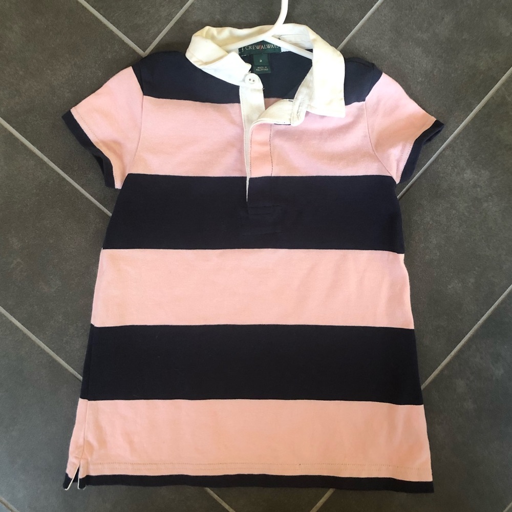 CrewCuts short sleeve rugby dress, size 2
